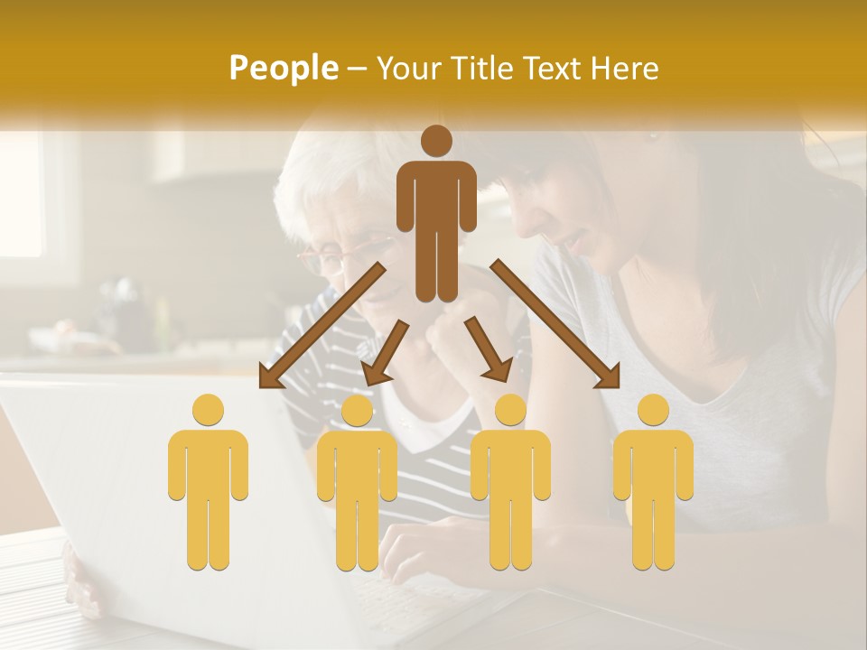 Laptop Domestic Wifi PowerPoint Template