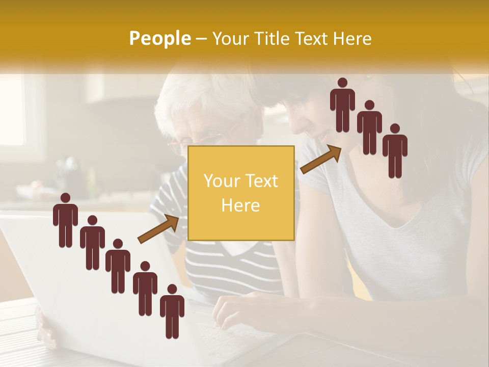 Laptop Domestic Wifi PowerPoint Template