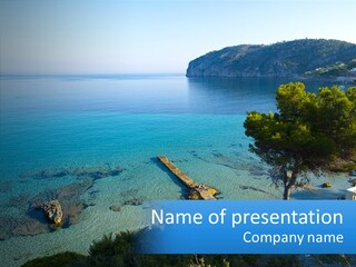Summer Tranquil Mar PowerPoint Template