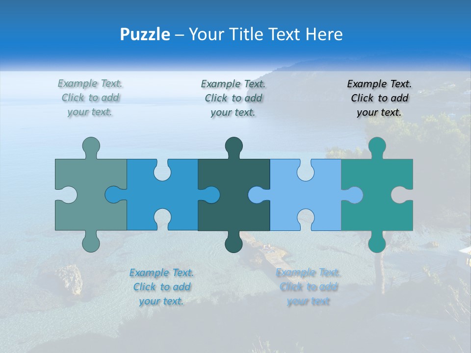 Summer Tranquil Mar PowerPoint Template