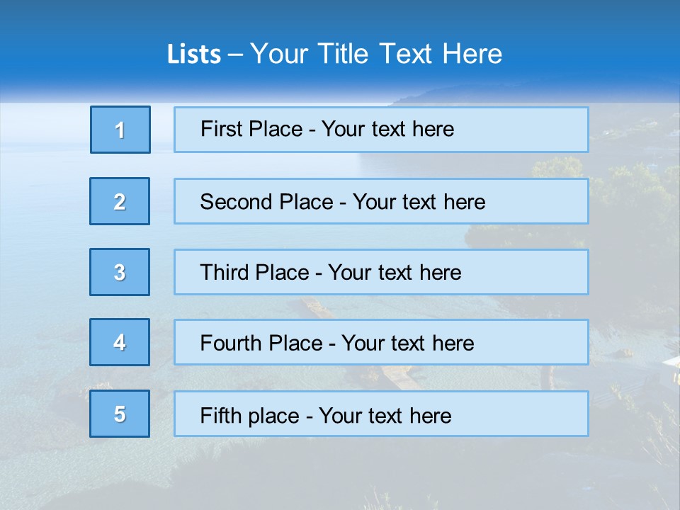 Summer Tranquil Mar PowerPoint Template