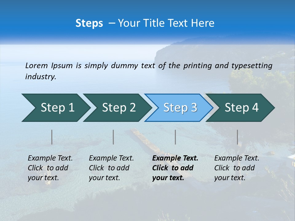 Summer Tranquil Mar PowerPoint Template