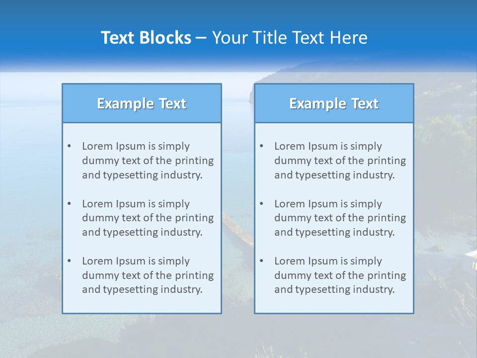 Summer Tranquil Mar PowerPoint Template