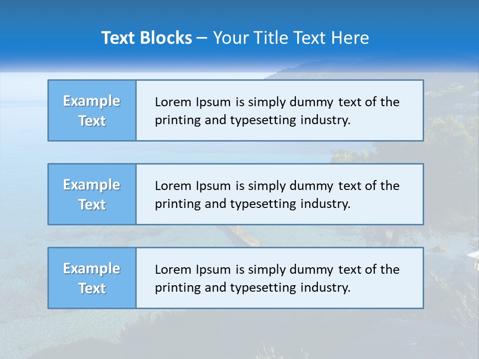 Summer Tranquil Mar PowerPoint Template