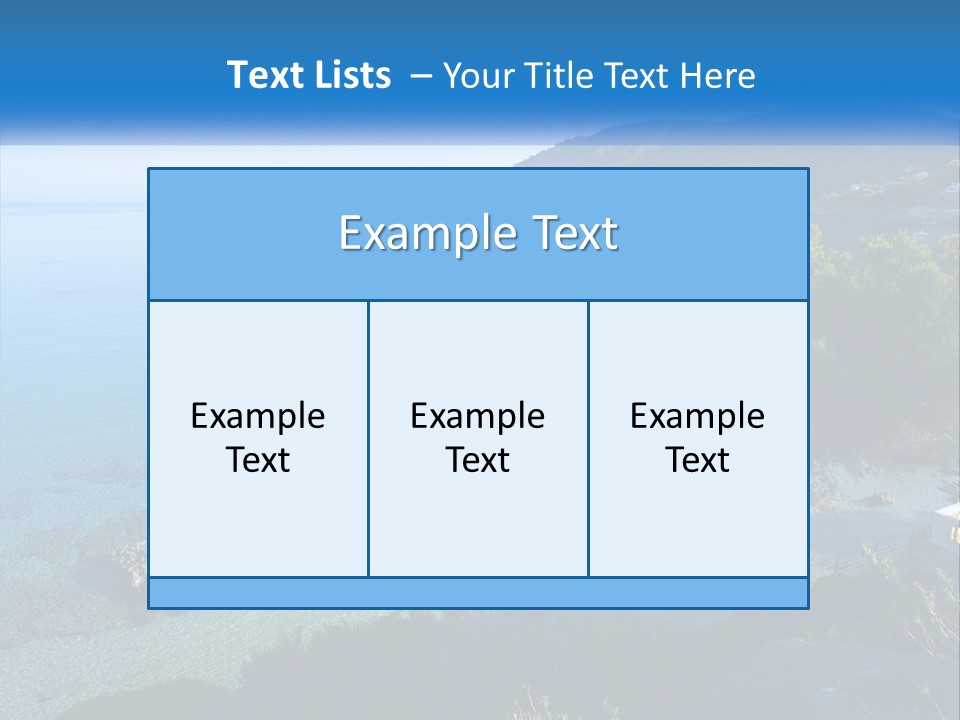 Summer Tranquil Mar PowerPoint Template