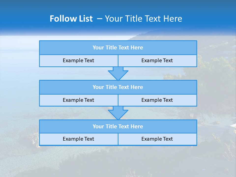 Summer Tranquil Mar PowerPoint Template