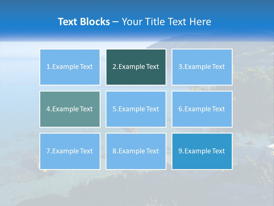 Summer Tranquil Mar PowerPoint Template