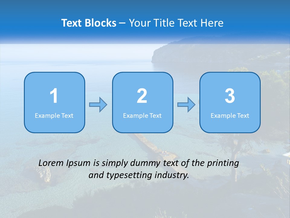 Summer Tranquil Mar PowerPoint Template