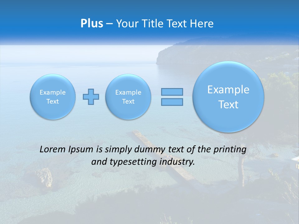 Summer Tranquil Mar PowerPoint Template