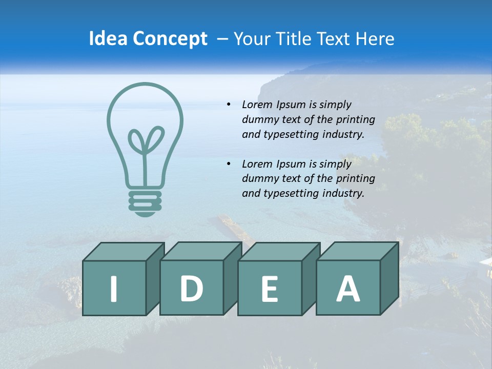 Summer Tranquil Mar PowerPoint Template