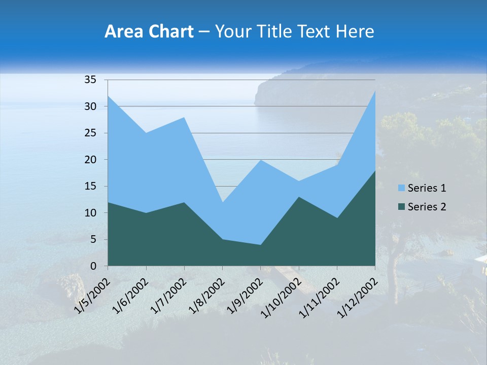 Summer Tranquil Mar PowerPoint Template