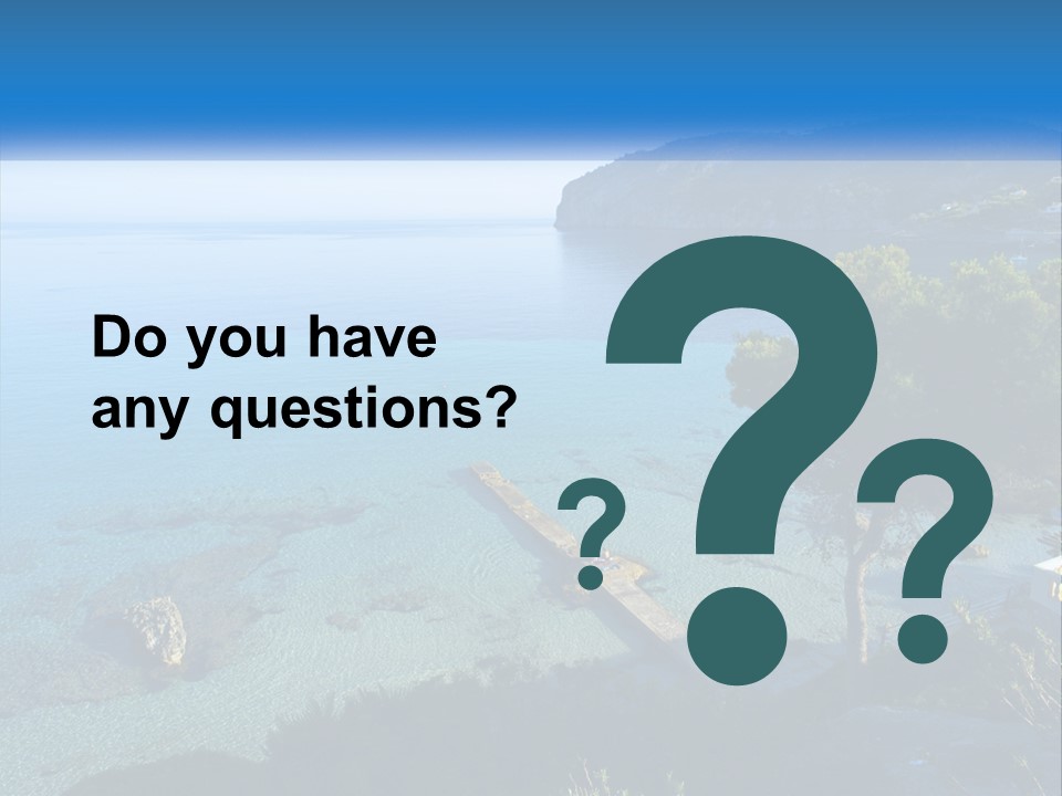 Summer Tranquil Mar PowerPoint Template