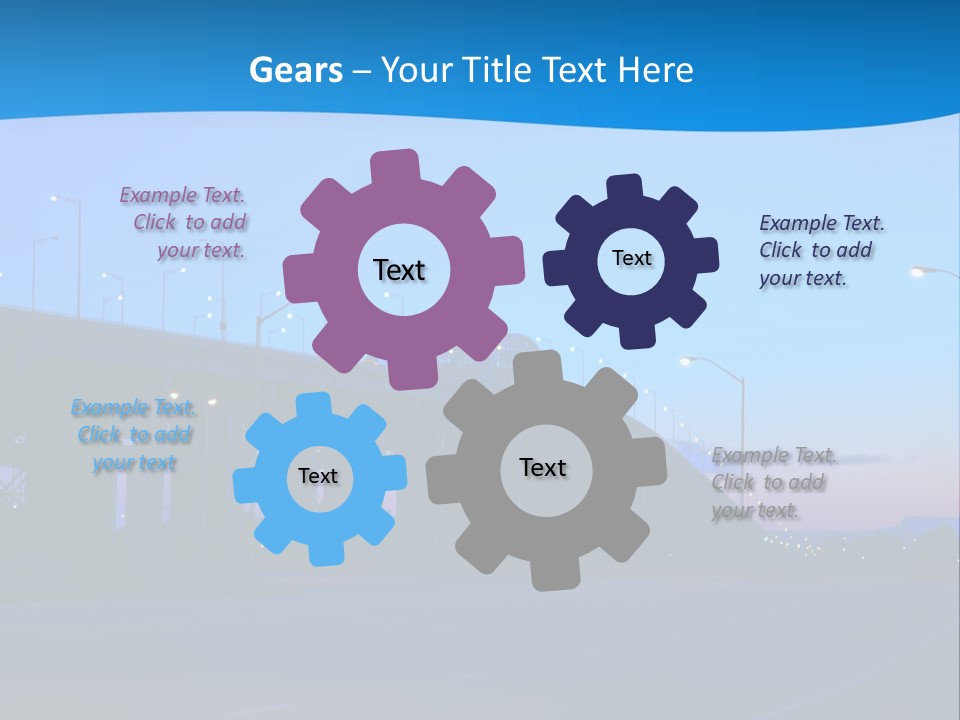 Canada Traffic Qew PowerPoint Template