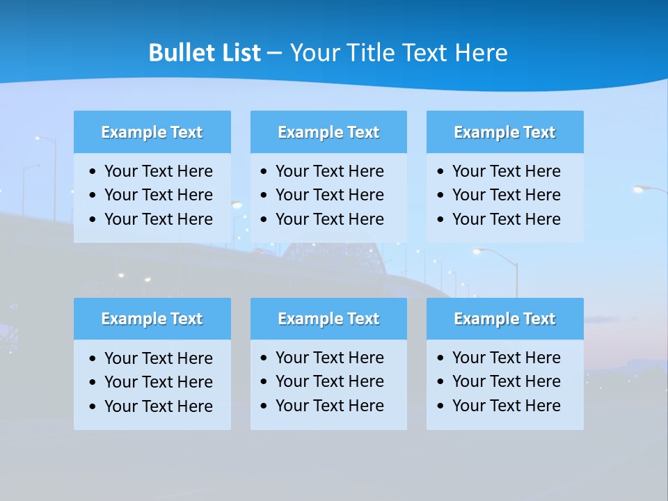 Canada Traffic Qew PowerPoint Template