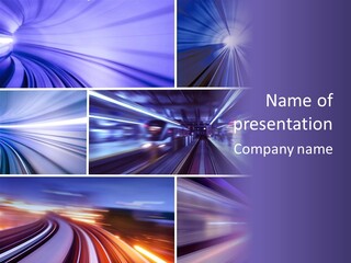 Transportation Station Collage PowerPoint Template