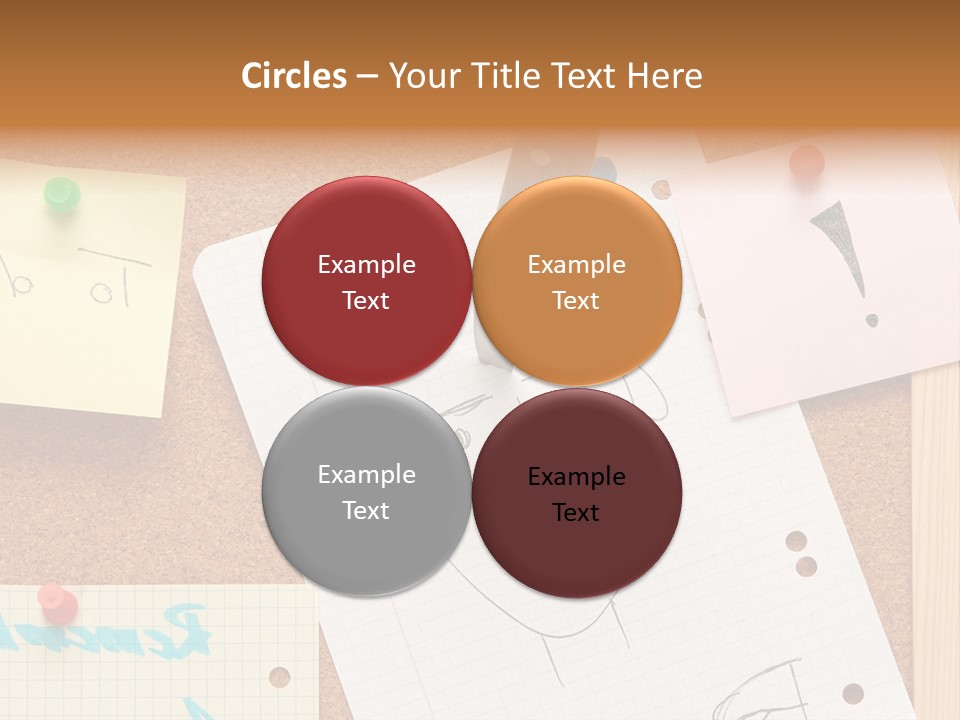 Message Desk Yellow PowerPoint Template