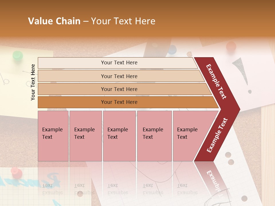 Message Desk Yellow PowerPoint Template