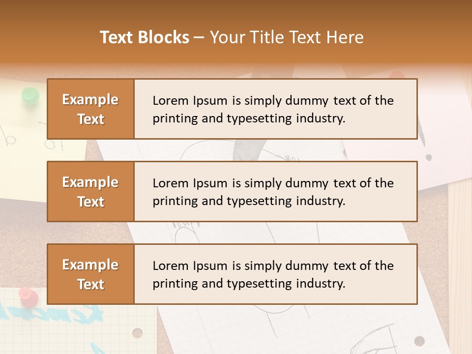 Message Desk Yellow PowerPoint Template