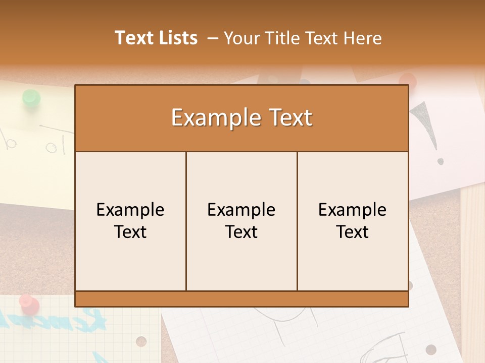 Message Desk Yellow PowerPoint Template