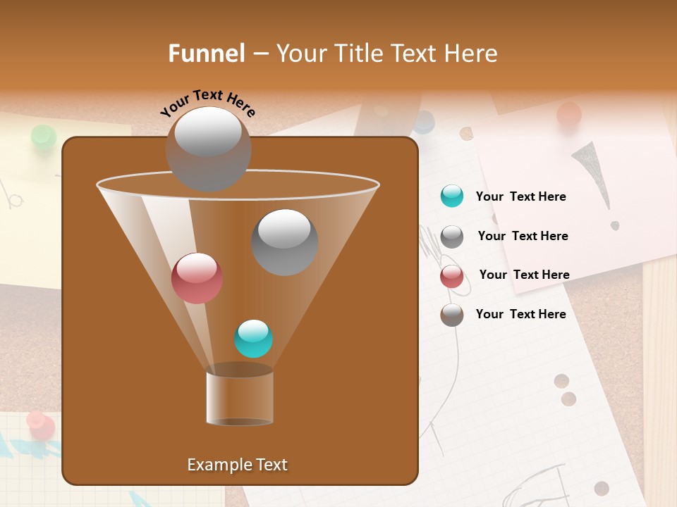 Message Desk Yellow PowerPoint Template