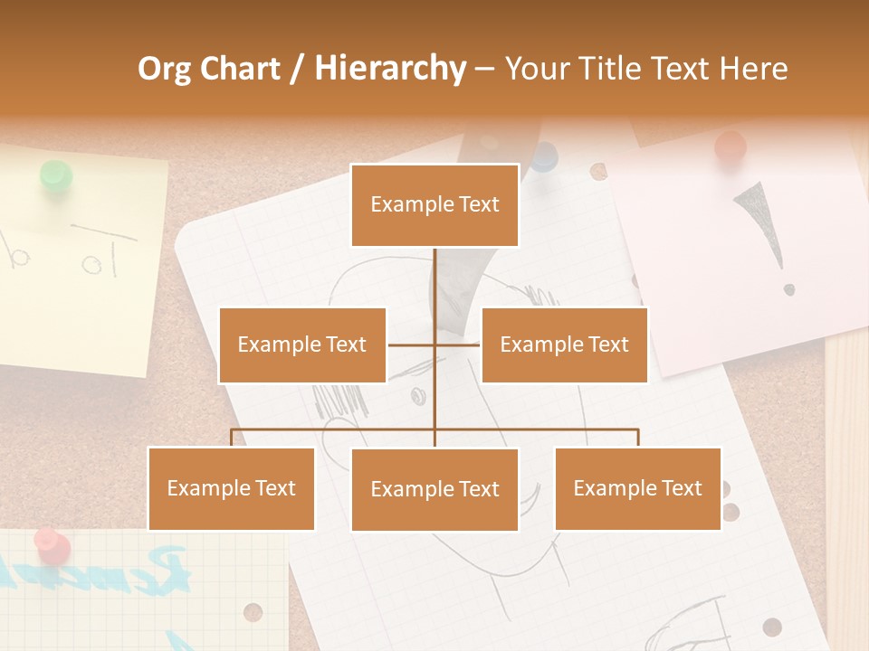 Message Desk Yellow PowerPoint Template