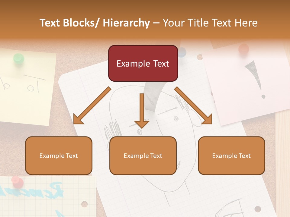 Message Desk Yellow PowerPoint Template