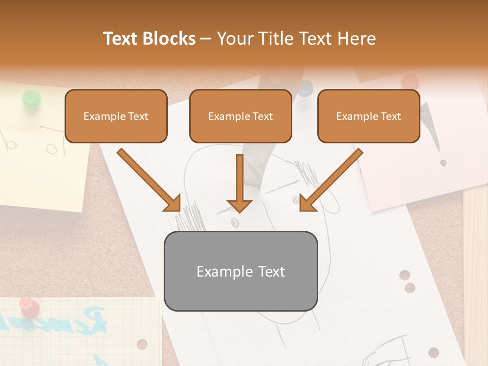 Message Desk Yellow PowerPoint Template