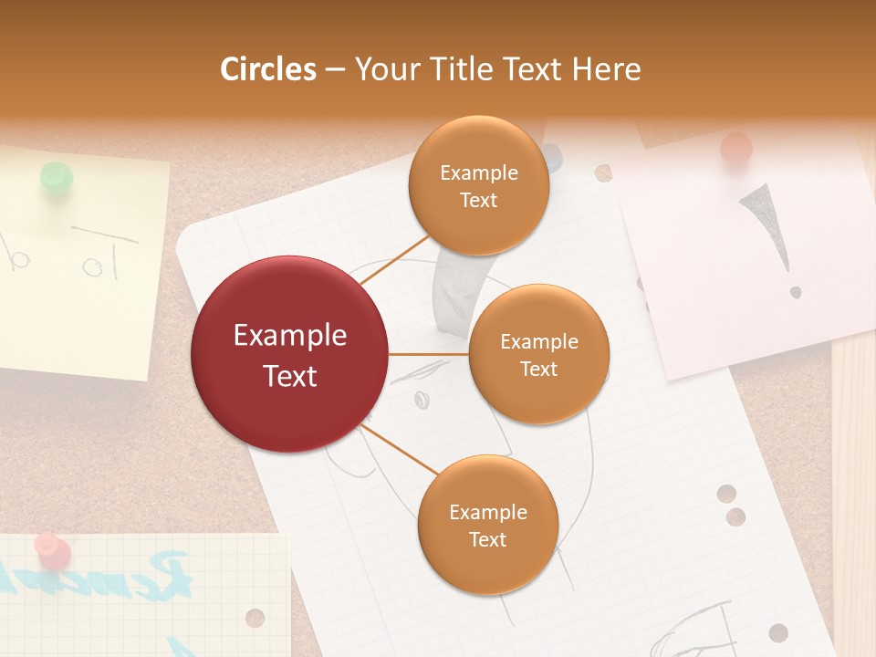 Message Desk Yellow PowerPoint Template