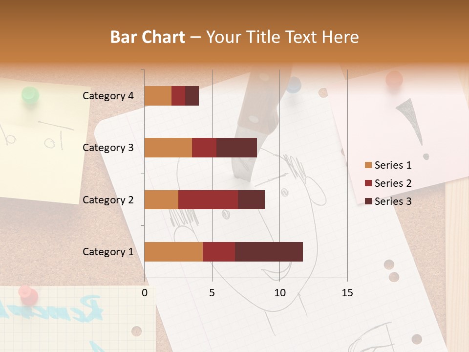 Message Desk Yellow PowerPoint Template