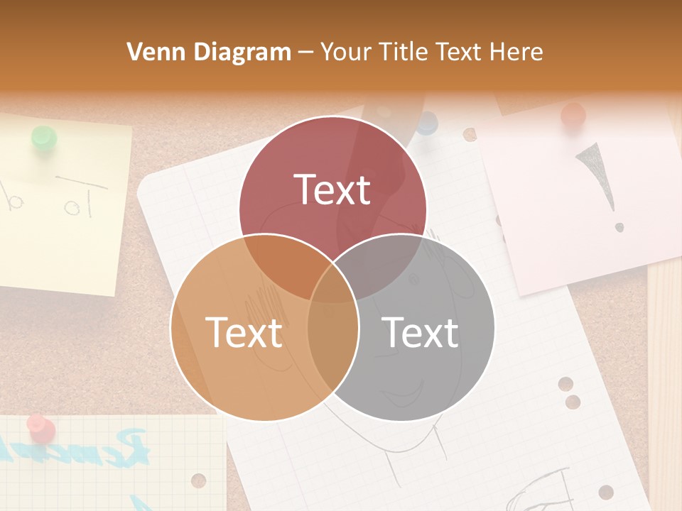 Message Desk Yellow PowerPoint Template