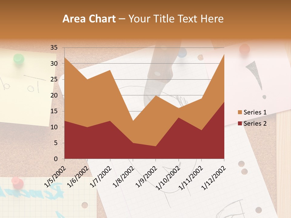 Message Desk Yellow PowerPoint Template