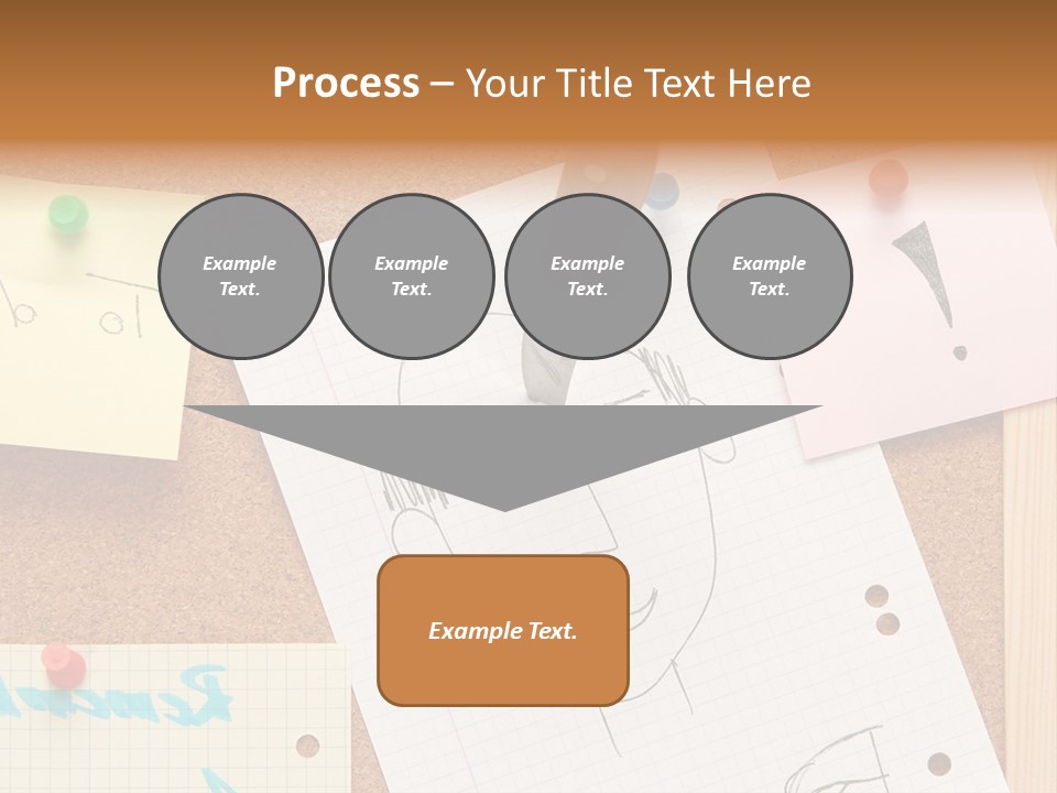 Message Desk Yellow PowerPoint Template