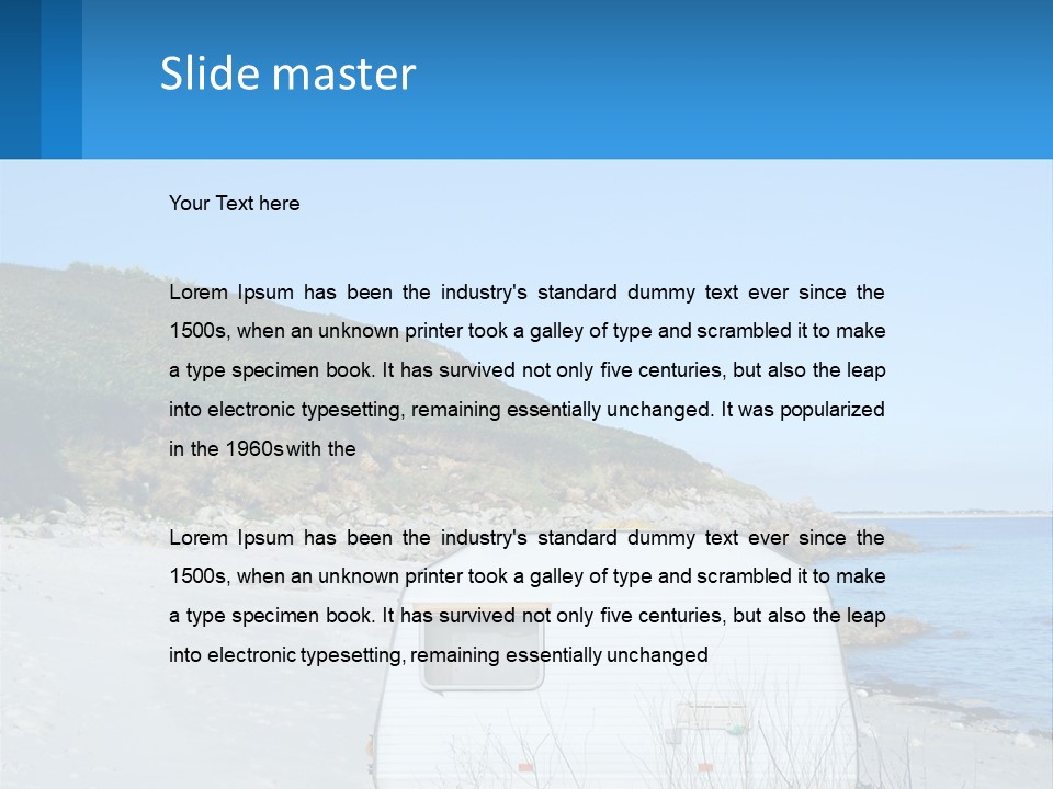 Sea Home Vacation PowerPoint Template