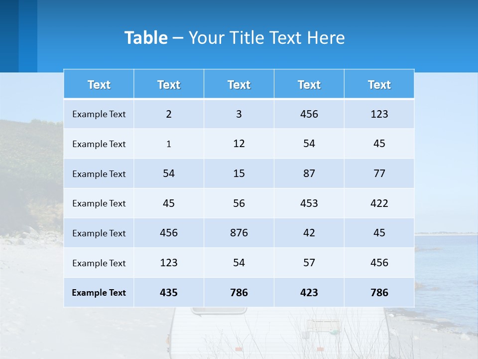 Sea Home Vacation PowerPoint Template