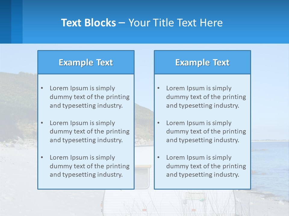 Sea Home Vacation PowerPoint Template