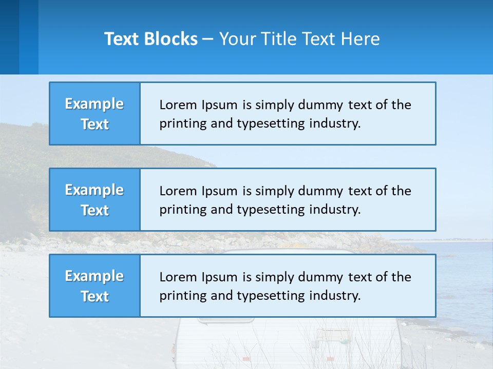 Sea Home Vacation PowerPoint Template