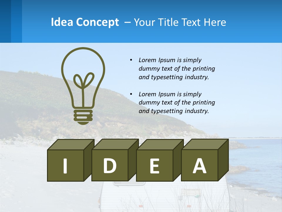 Sea Home Vacation PowerPoint Template