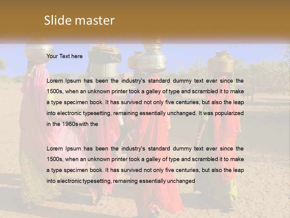 Ethnic Adventure Sand PowerPoint Template