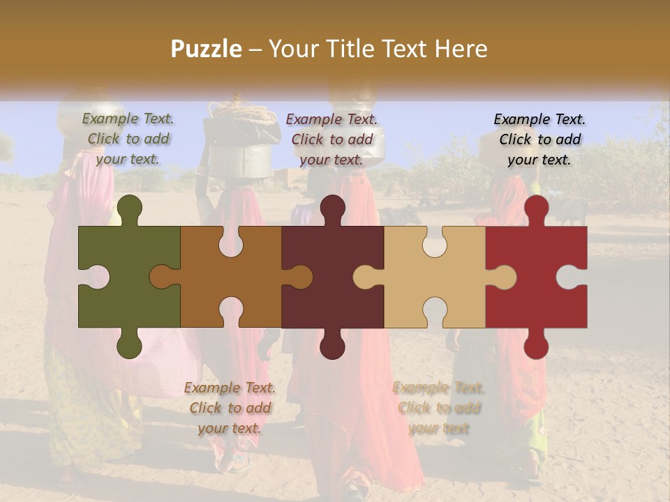 Ethnic Adventure Sand PowerPoint Template