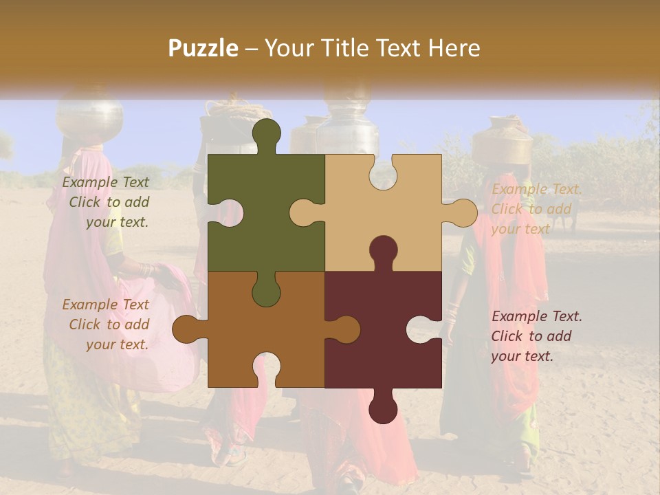 Ethnic Adventure Sand PowerPoint Template