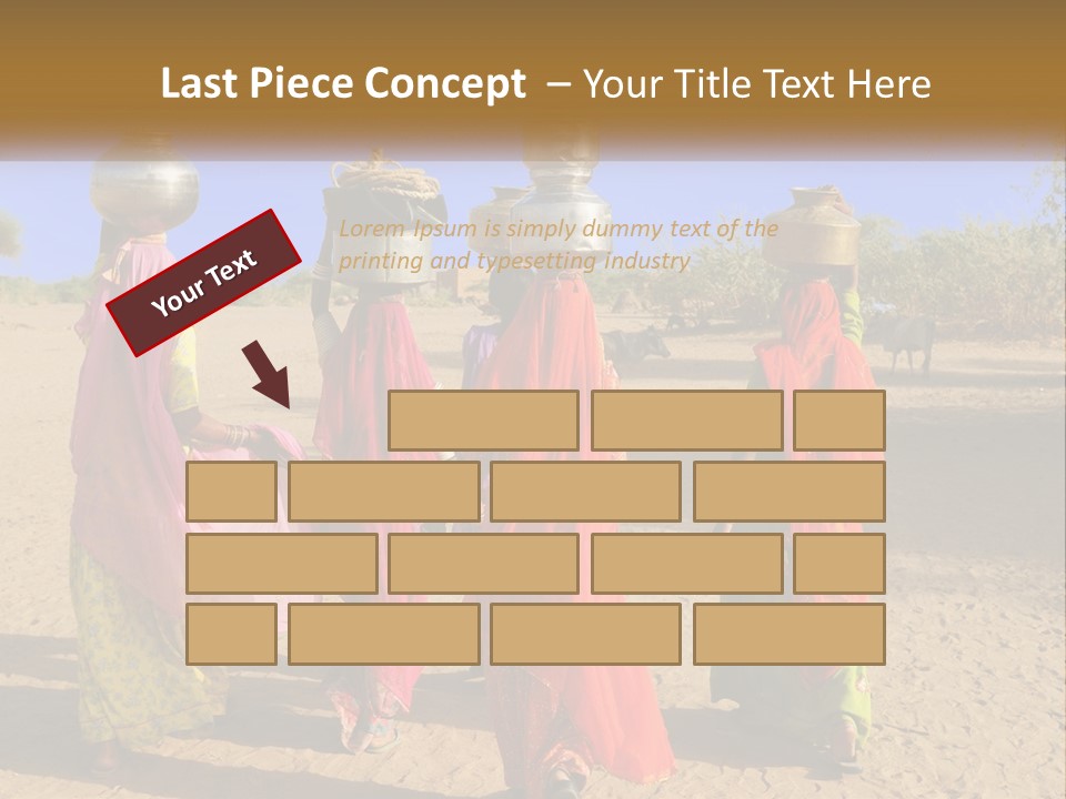 Ethnic Adventure Sand PowerPoint Template