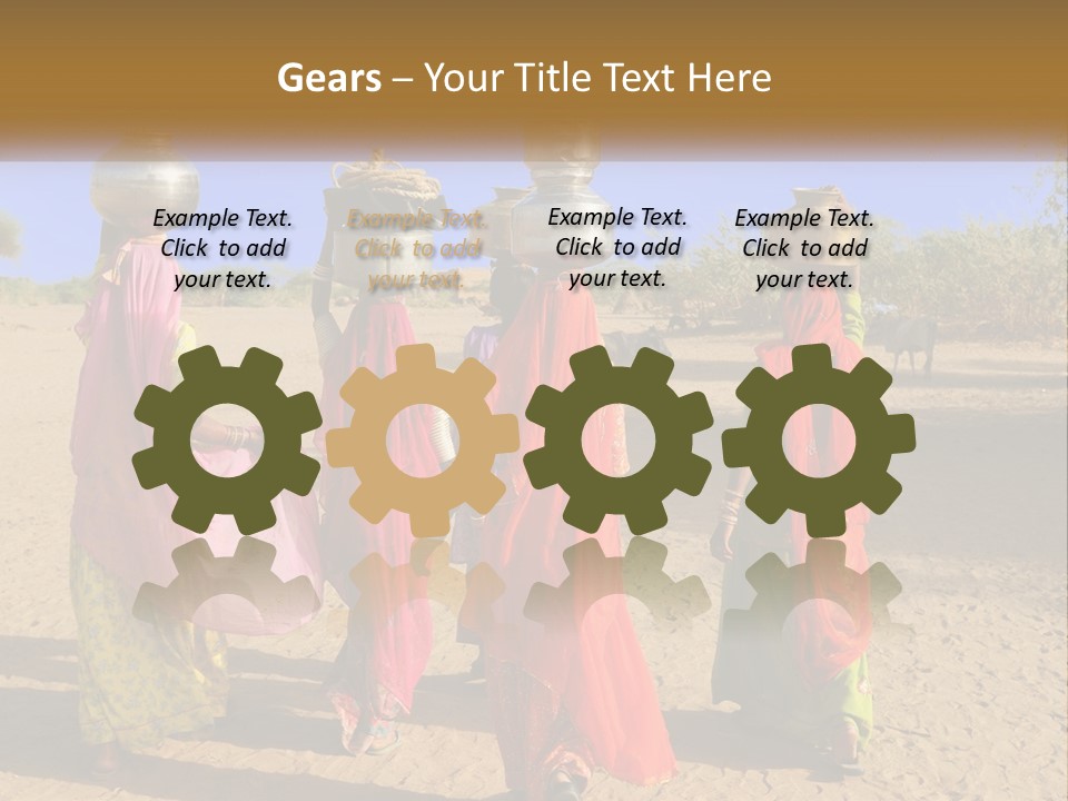 Ethnic Adventure Sand PowerPoint Template