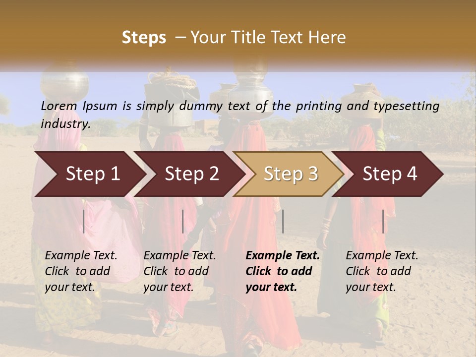 Ethnic Adventure Sand PowerPoint Template
