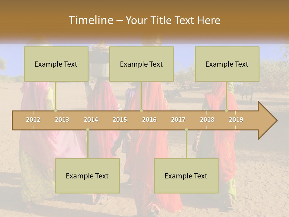 Ethnic Adventure Sand PowerPoint Template