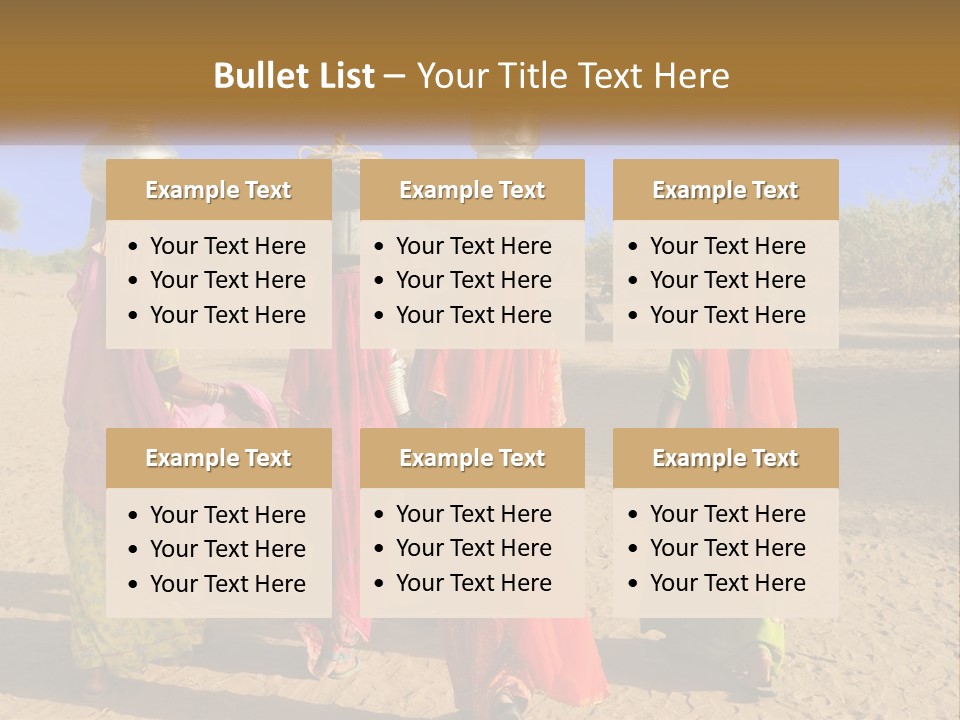 Ethnic Adventure Sand PowerPoint Template