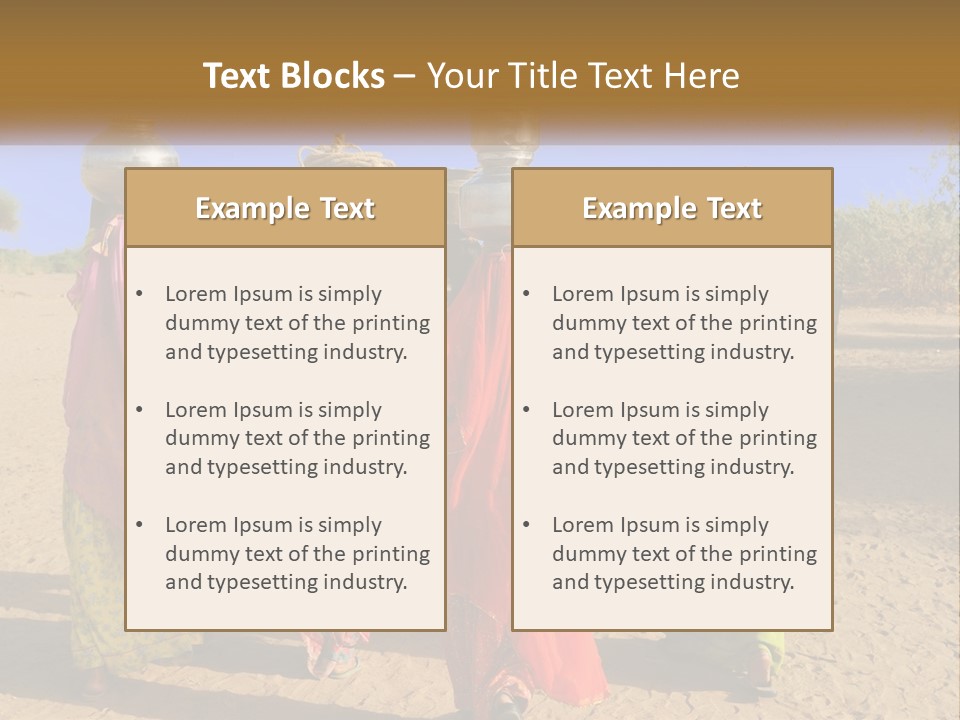 Ethnic Adventure Sand PowerPoint Template