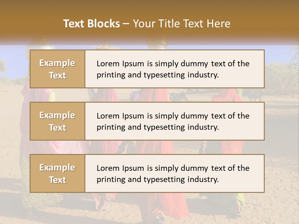 Ethnic Adventure Sand PowerPoint Template