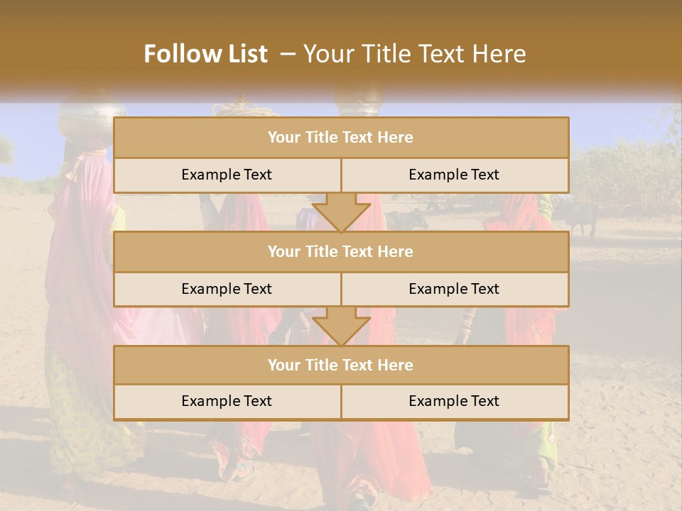 Ethnic Adventure Sand PowerPoint Template