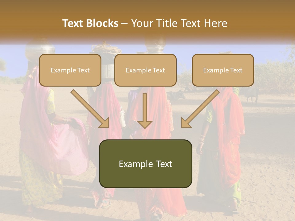 Ethnic Adventure Sand PowerPoint Template