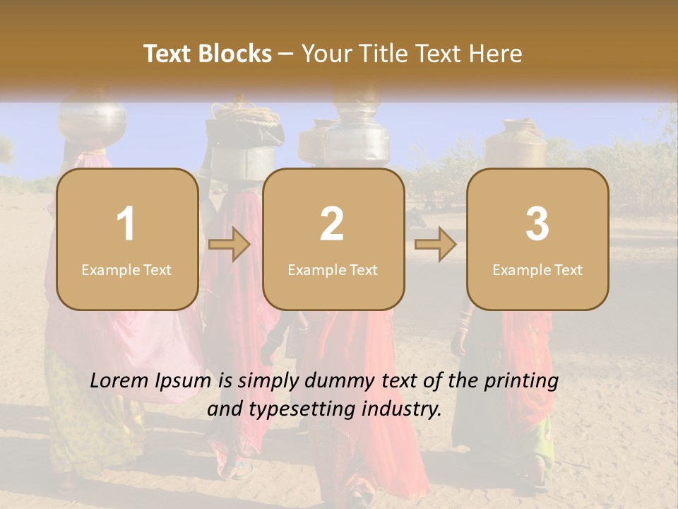 Ethnic Adventure Sand PowerPoint Template